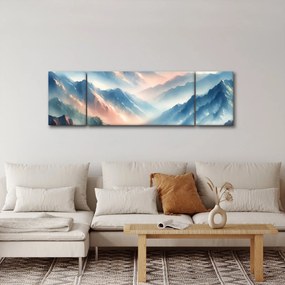 Obraz - Akwarelowe góry (170x50 cm)