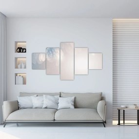Obraz - Zaśnieżone kwiaty (125x70 cm)