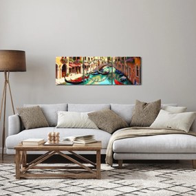 Obraz - Wenecja (z zegarem) (90x30 cm)