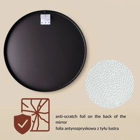 Okrągłe lustro ścienne LØOP, Ø 60 cm