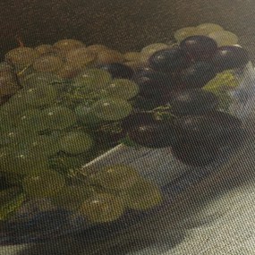 Obraz - Henri Fantin-Latour, Still Life with Grapes and a Carnation, reprodukcje (125x70 cm)