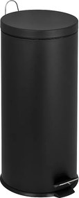 Kosz na Śmieci z Pedałem Inox URBAN czarny 30L