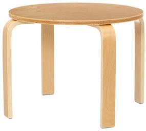 Lekki stolik ze sklejki LILLA, Ø 69 cm
