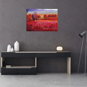 Obraz czerwonego krajobrazu (70x50 cm)
