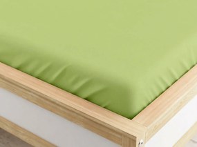 PrzytulneMieszkanie.pl Prześcieradło z gumką z mikrofibry pistacjowe 90 x 200 cm