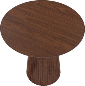 Stolik kawowy okrągły Stellis 60 cm - orzech