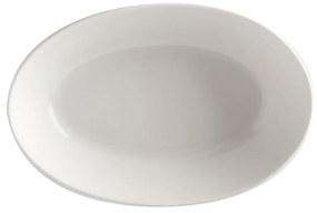 Biały porcelanowy głęboki talerz Maxwell &amp; Williams Basic, 20x14 cm