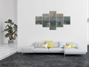 Obraz - Claude Monet, Waterloo Bridge, Gray Day, reprodukcje (125x70 cm)