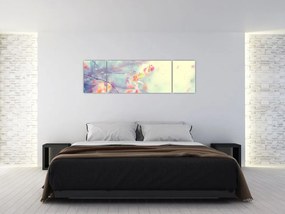 Obraz - Listki w lodzie (170x50 cm)