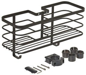 Czarna półka łazienkowa Origin - Metaltex