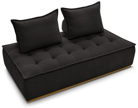 Czarna sofa z materiału bouclé 175 cm Elisa – Bobochic Paris