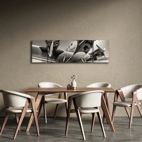 Obraz - Historyczne samoloty (170x50 cm)