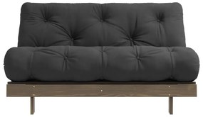 Czarna rozkładana sofa 140 cm Roots – Karup Design