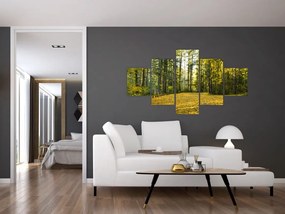 Obraz - las jesienią (125x70 cm)