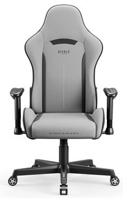 Fotel gamingowy materiałowy szary: Diablo X-Starter