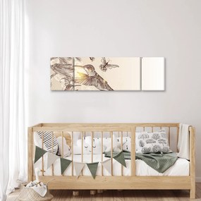 Obraz - Kolibry (170x50 cm)