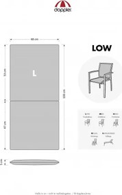 SPOT 6915 niski - poduszka na krzesło i fotel