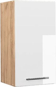 Szafka ścienna biały wysoki połysk 40x34.1x72 fame-line