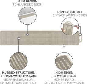 Beżowa plastikowa podkładka do naczyń 42x8 cm Slim – Wenko