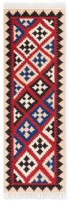 Czerwony wełniany chodnik dwustronny tkany ręcznie 60x190 cm Kamal Rami – Nouristan