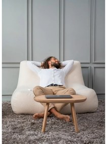 Jasnoszary worek do siedzenia z materiału bouclé Sofa Tube – SLOWDOWN