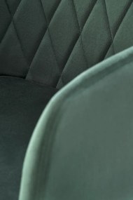 Krzesło tapicerowane K558 VELVET zielone HALMAR