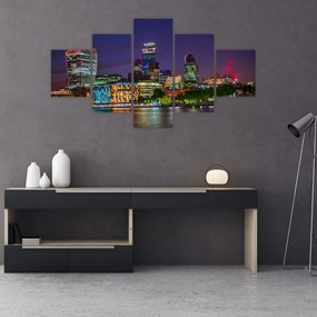 Obraz - Londyn wieczorem (125x70 cm)