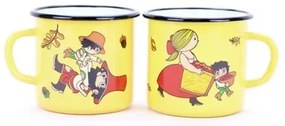 Belis Emaliowany kubek Večerníček, 8 cm, 0,35 l