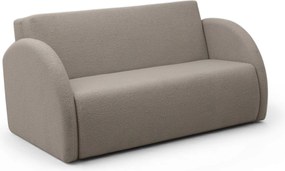 Sofa rozkładana Nubi trzyosobowa 140 cm z pojemnikiem - beżowa boucle Quelle 16