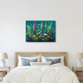 Obraz na szkle - Kwiaty łąkowe (70x50 cm)
