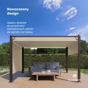 Blumfeldt Pantheon Cortina altana ogrodowa 3x4 m