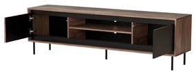 Szafka RTV SWING RTV-1 180 orzech/czarna HALMAR