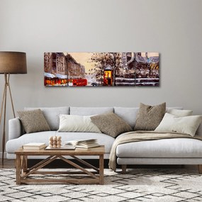 Obraz - Obraz miasta zimą (170x50 cm)