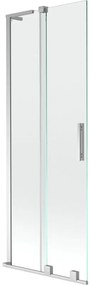 Mexen Velar L parawan nawannowy 2-skrzydłowy rozsuwany 70 x 150 cm, transparent, chrom - 896-070-003-01-01