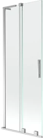 Mexen Velar L parawan nawannowy 2-skrzydłowy rozsuwany 70 x 150 cm, transparent, chrom - 896-070-003-01-01
