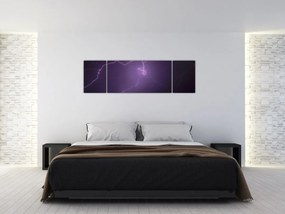 Obraz błyskawicy na niebie (170x50 cm)