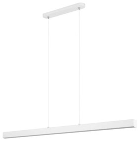 Biała lampa wisząca LED 96cm z metalu W96LED-4K-WEIß wymienny LED wyso