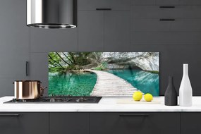 Panel Szklany Most nad Cichym Jeziorem