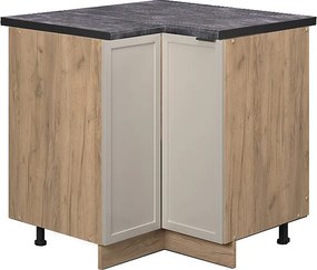 Szafka narożna greybeige 80.5x60x82 fame-line