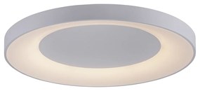Lampa sufitowa biała z wbudowanym LED z pilotem - Meidan Nowoczesny Oswietlenie wewnetrzne