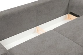 Sofa ADEL z funkcja spania i pojemnikiem JASNY GRAFIT OVER THE HORIZON 90
