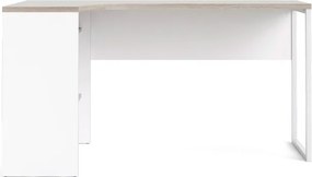 Biurko narożne Function 118 biały/dąb truflowy