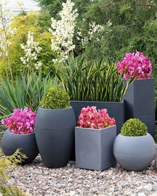 Osłona donicy Cubus Grey 29 x 29 x 40 cm
