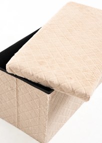 Pufa do przechowywania Dico 76 cm aksamitna