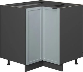 Szafka narożna jasnoniebiesko-szary 80.5x51.6x82 fame-line