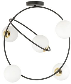 Nowoczesna lampa sufitowa z mlecznymi kloszami - D125 B7-B52