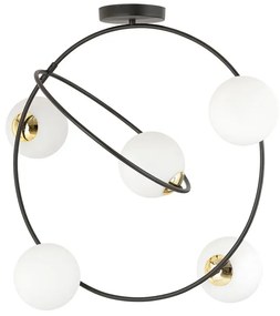 Nowoczesna lampa sufitowa z mlecznymi kloszami - D125-Senza