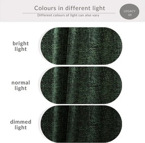 Ciemnozielony rozkładany/ze schowkiem narożnik z tkaniny szenilowej (prawostronny/z szezlongiem) Velto – Maison de Rêve