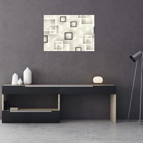 Geometryczny abstrakcyjny obraz (70x50 cm)