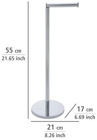 Stojak na papier toaletowy z uchwytem, 2w1, WENKO